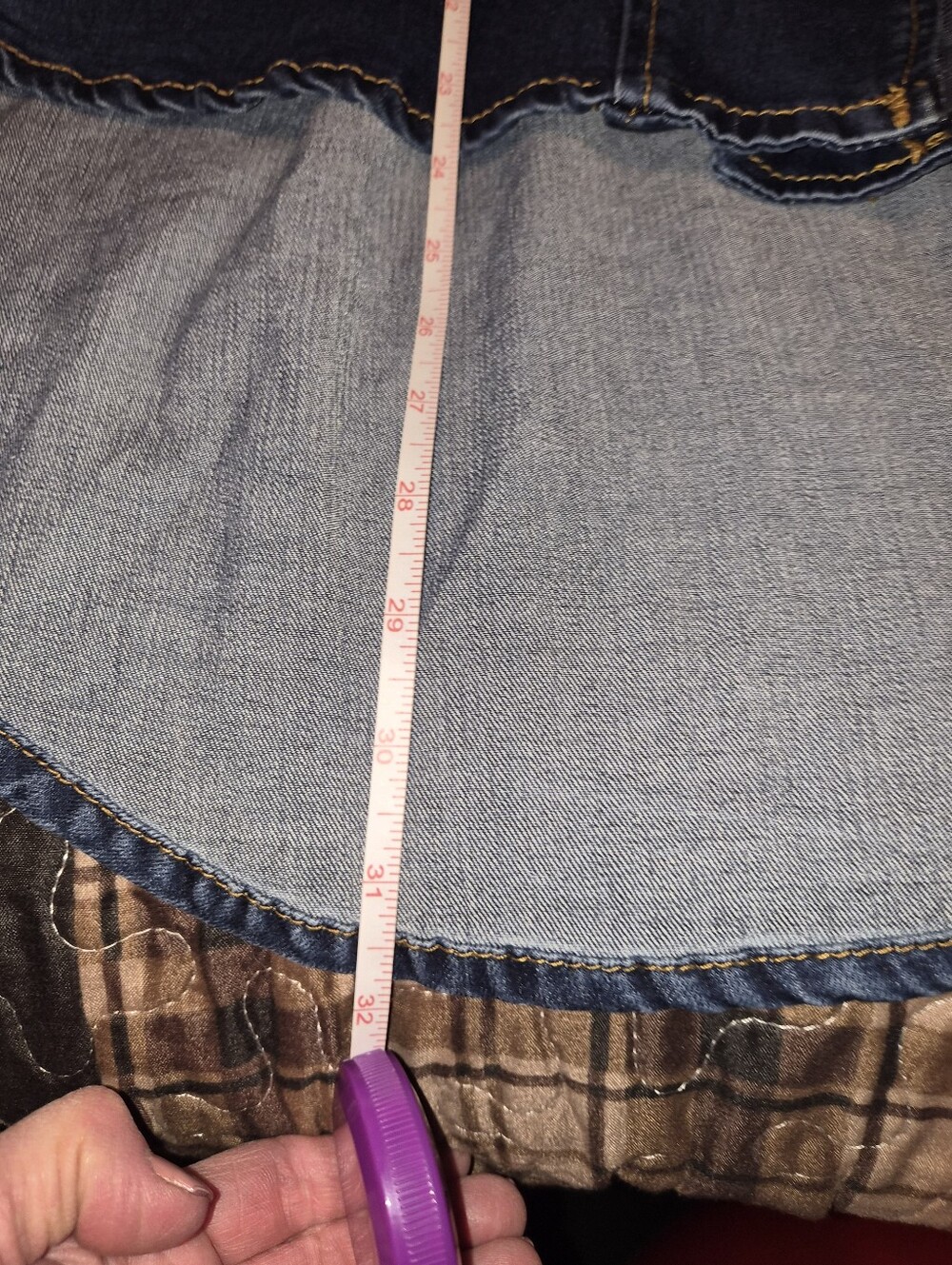 Venus Dark Blue Denim Peplum Zip-Belt Jacket Sz Large Nwt - Picture 9 of 9
